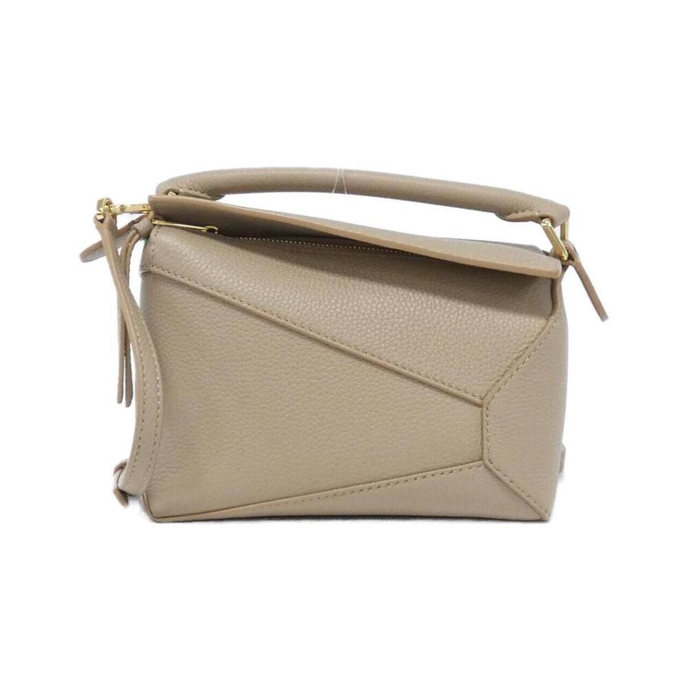 LOEWE Puzzle Edge bag Sand Tan grained calfskin Brown